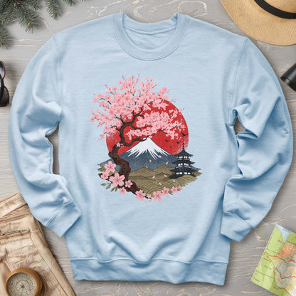 Mount Fuji Cherry Blossoms Sweatshirt