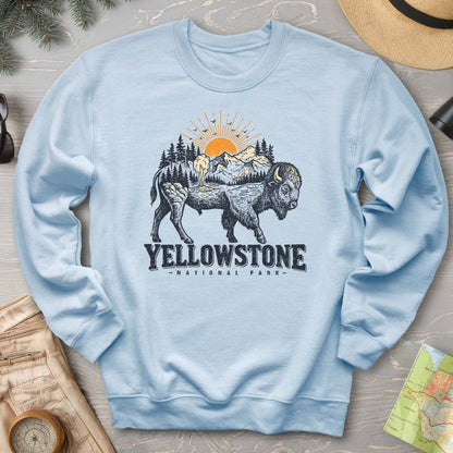 Yellowstone Buffalo Art Sweatshirt