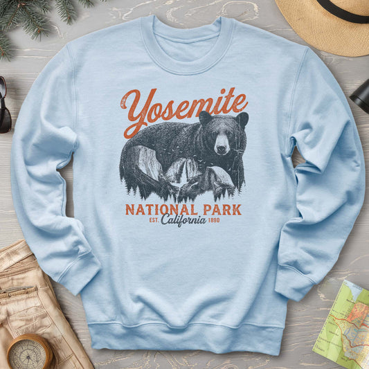 Yosemite Bear Etching Sweatshirt