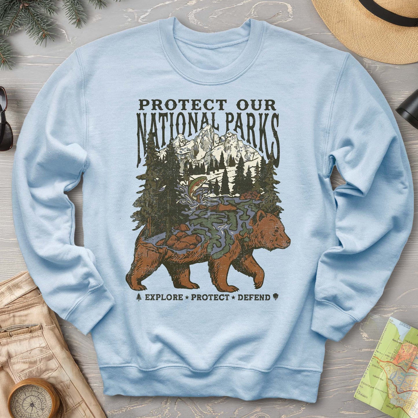 Protect Our Parks Bear Sweatshirt