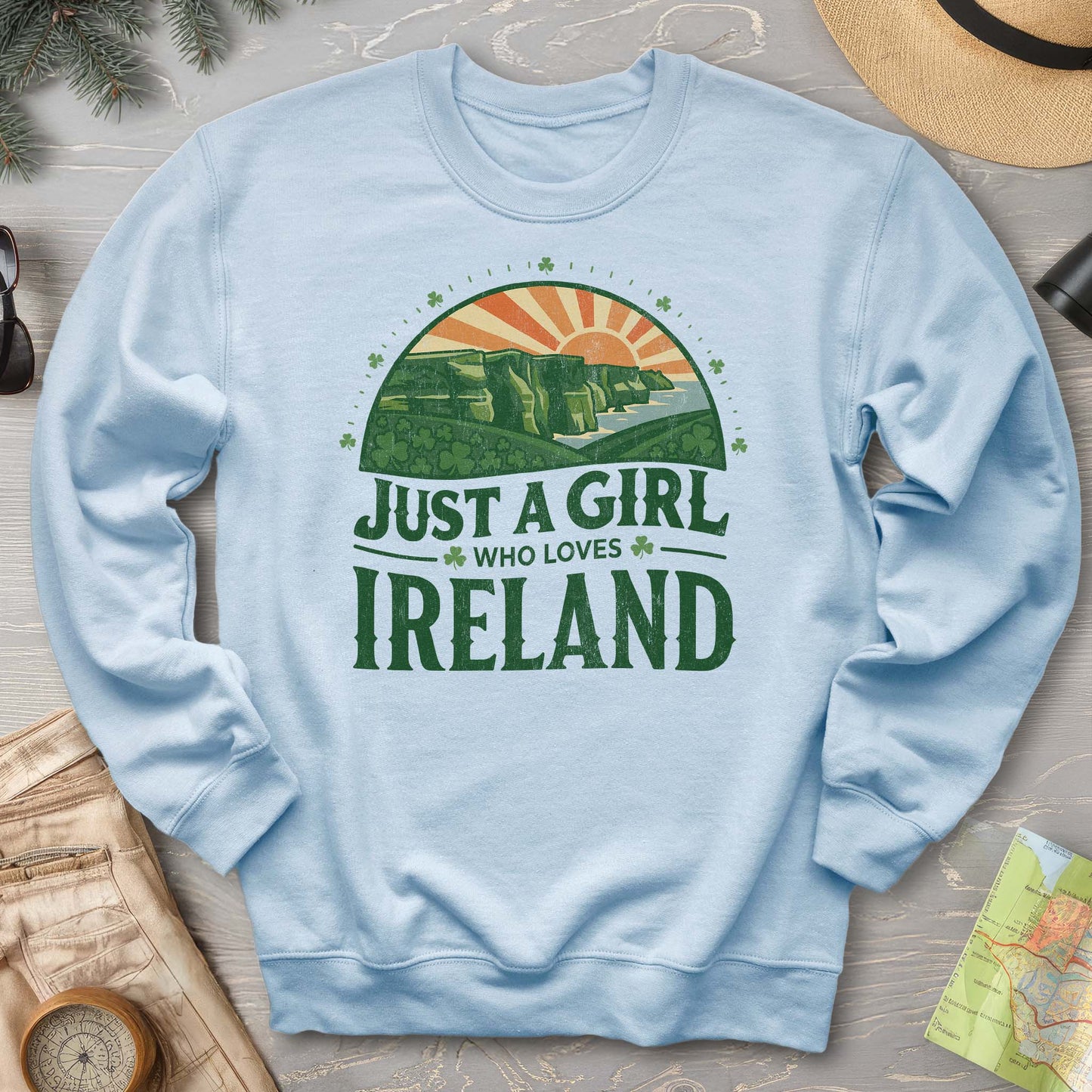 Just a Girl Who Loves Ireland Sweatshirt