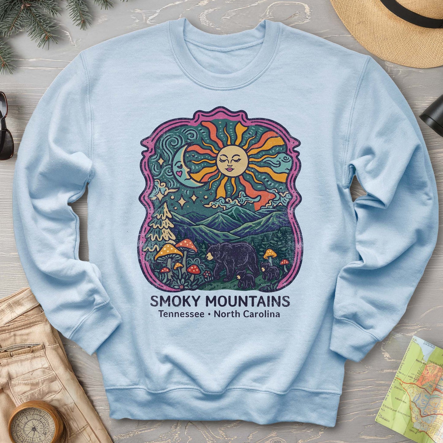 Smoky Mountains Groovy Bears Sweatshirt