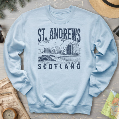 St. Andrews Scotland Sketch Sweatshirt