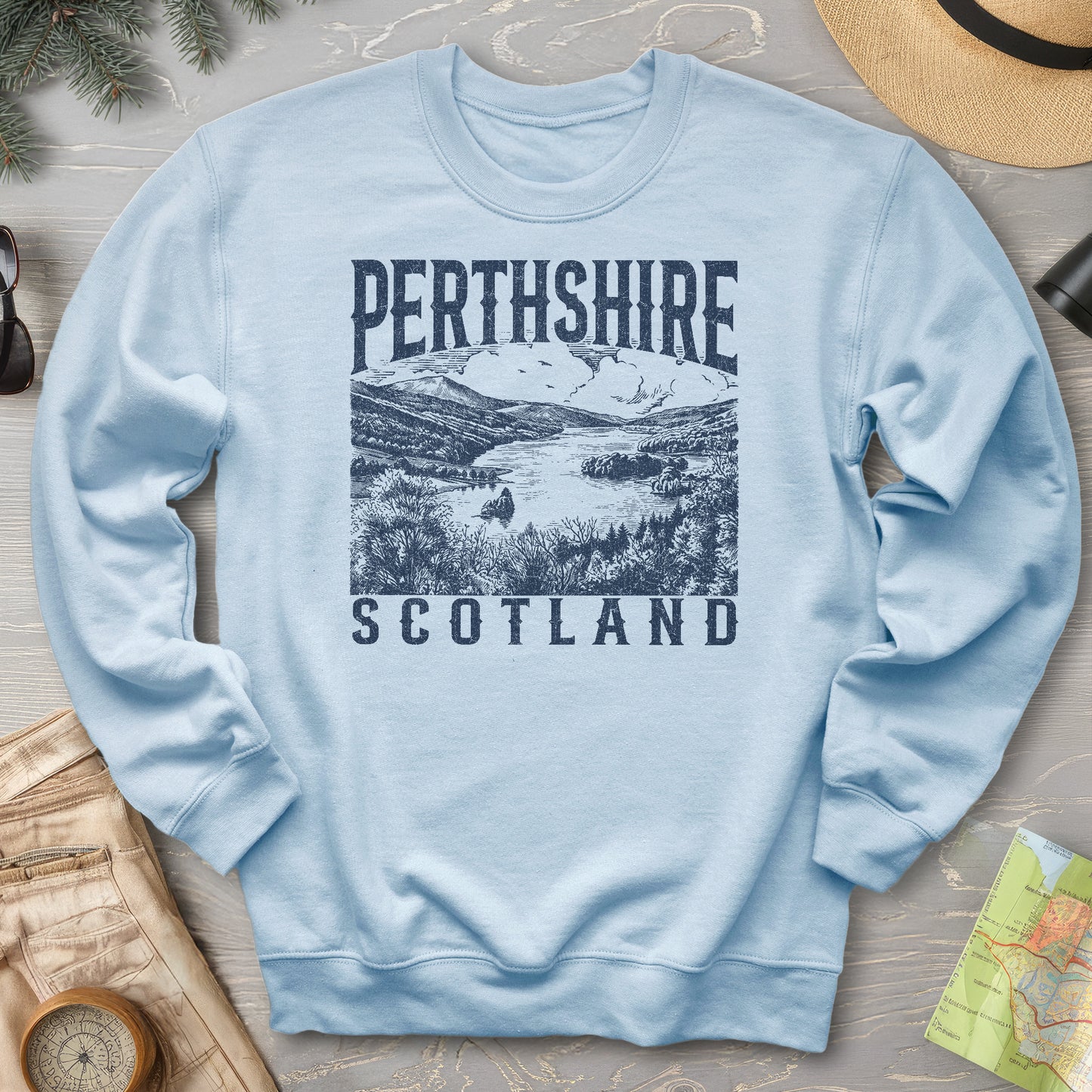 Perthsire Scotland Sketch Sweatshirt