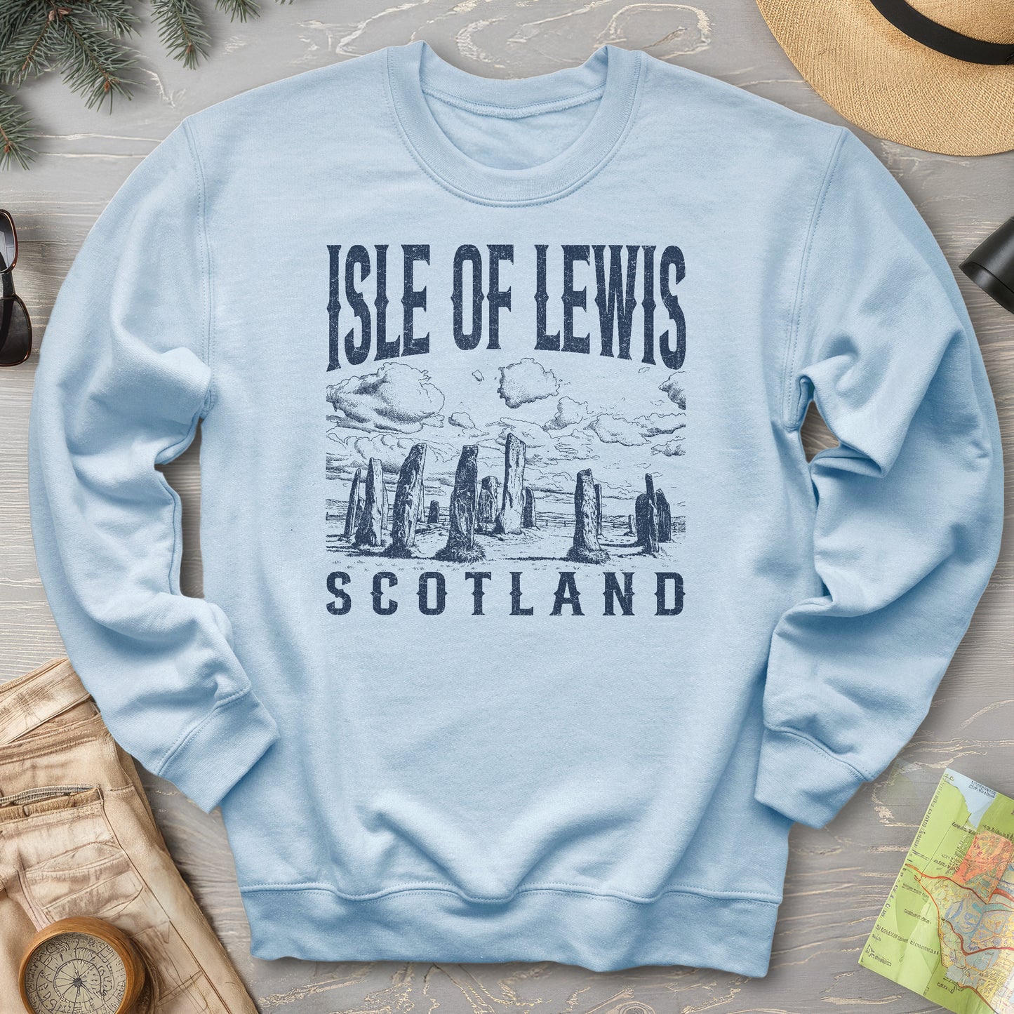 Isle of Lewis Scotland Sketch Sweatshirt