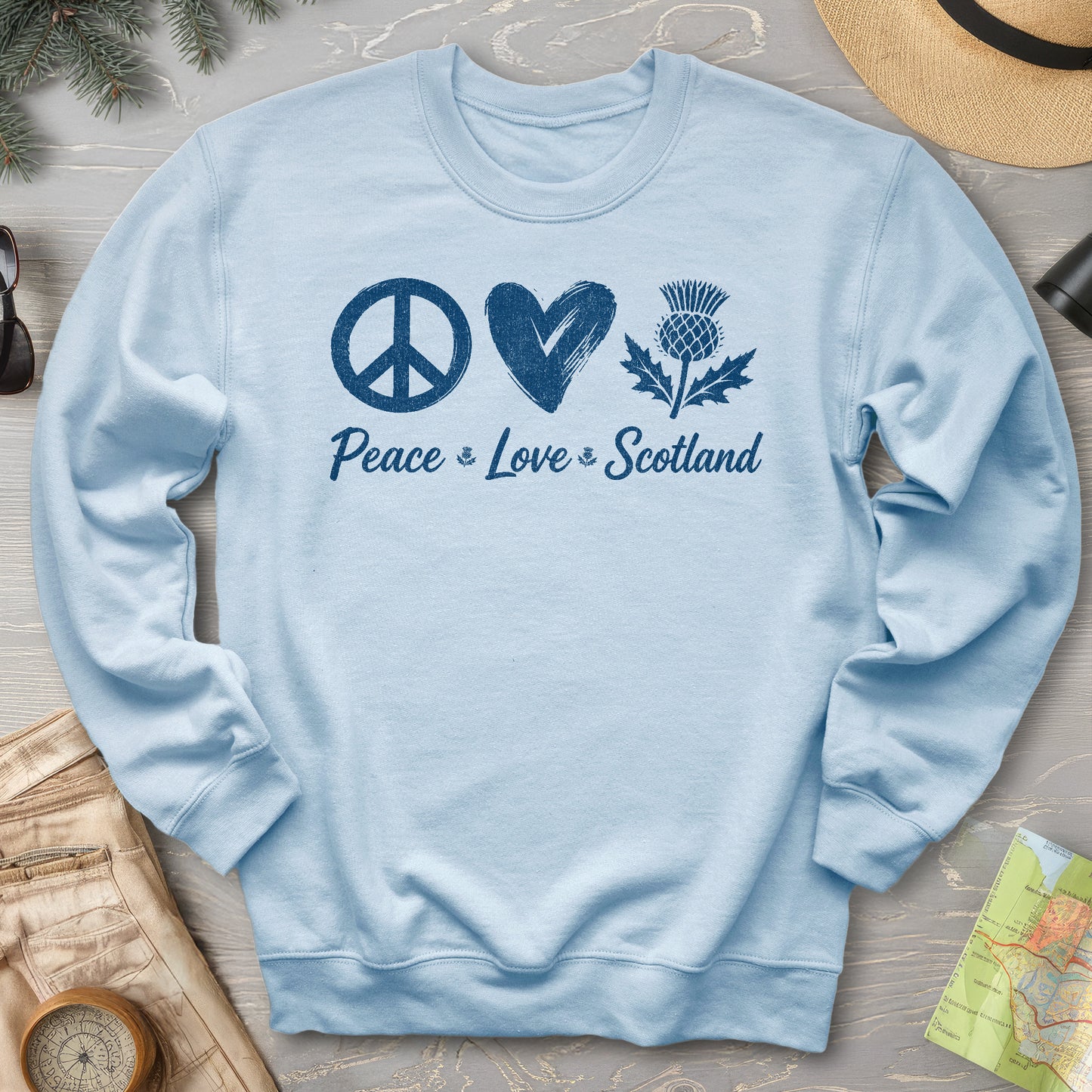 Peace Love Scotland Sweatshirt