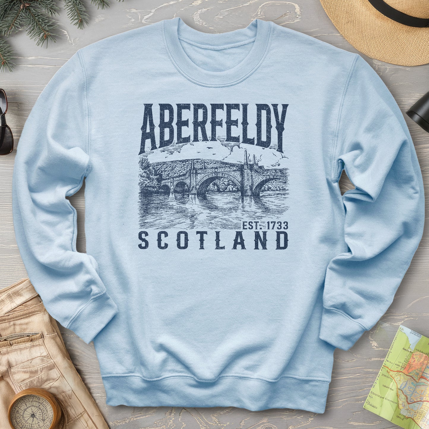 Aberfeldy Scotland Sketch Sweatshirt