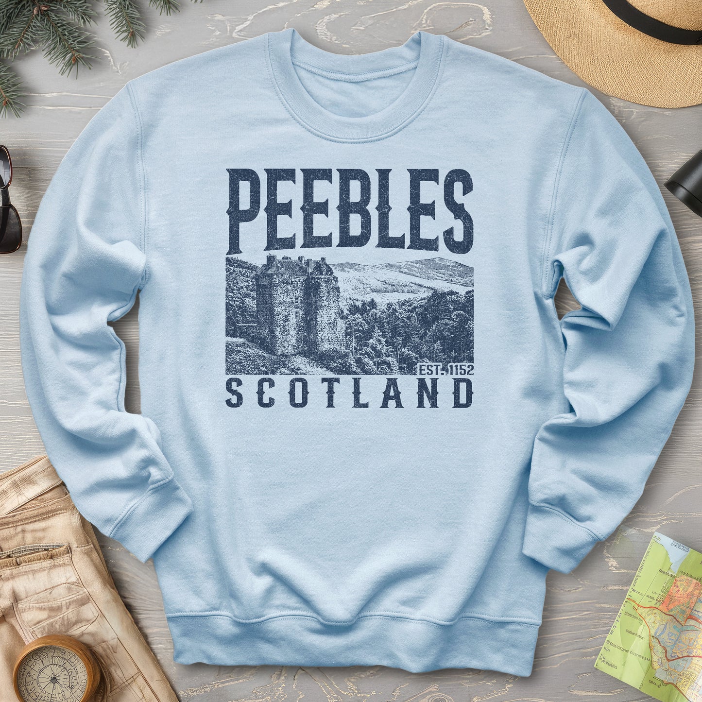 Peebles Scotland Sketch Sweatshirt