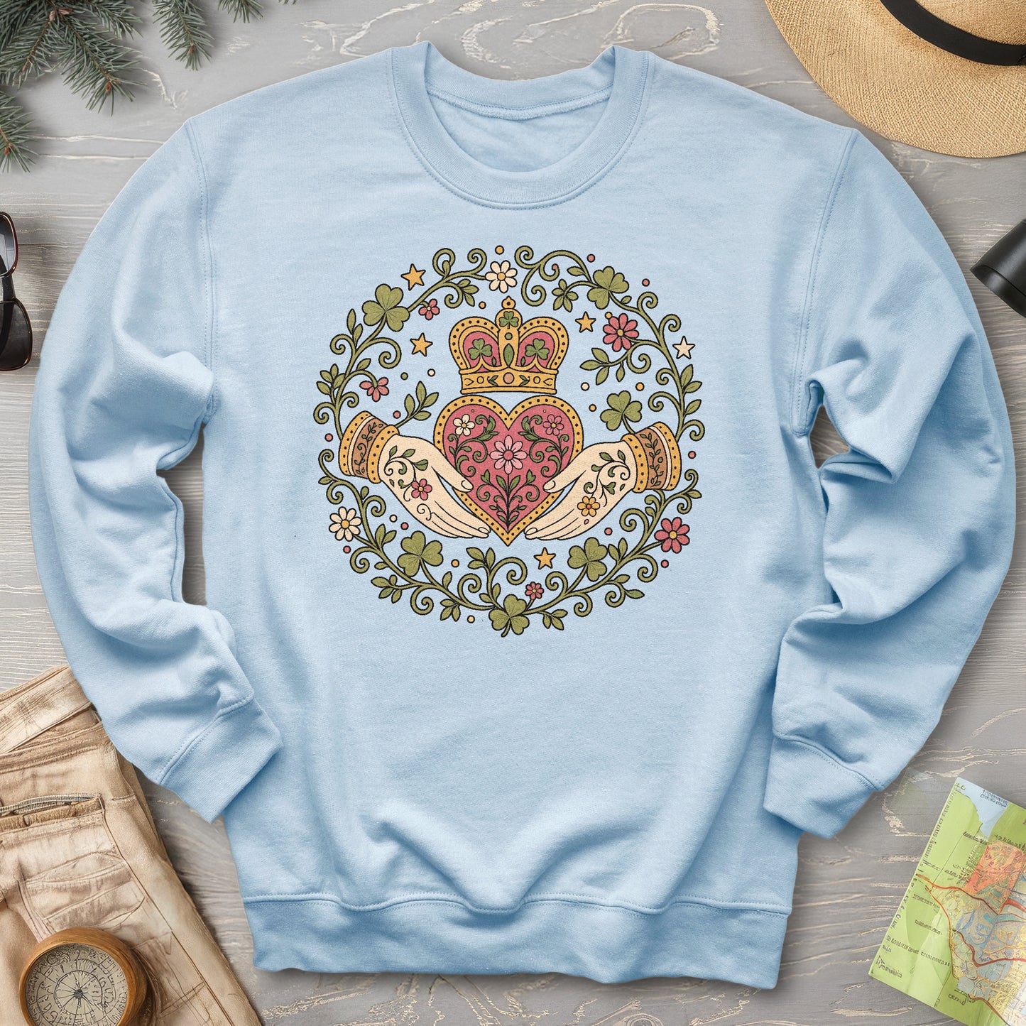 Claddagh Florals Sweatshirt