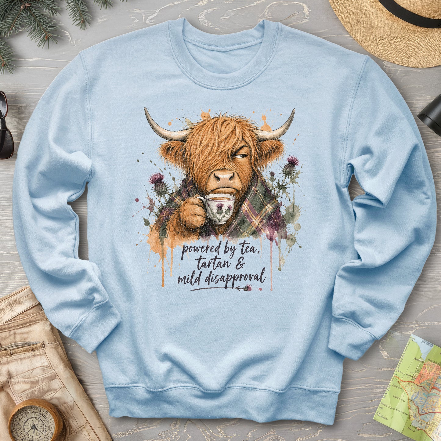 Mild Disapproval Tartan Sweatshirt
