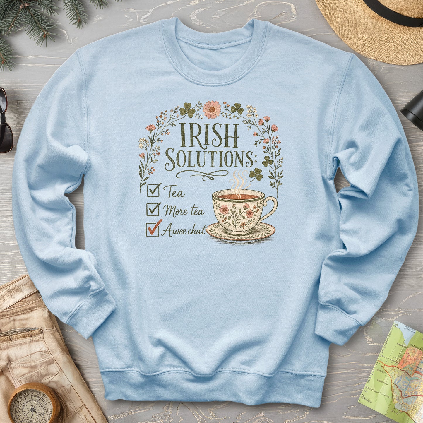 Irish Solutions Tea Cup Sweatshirt