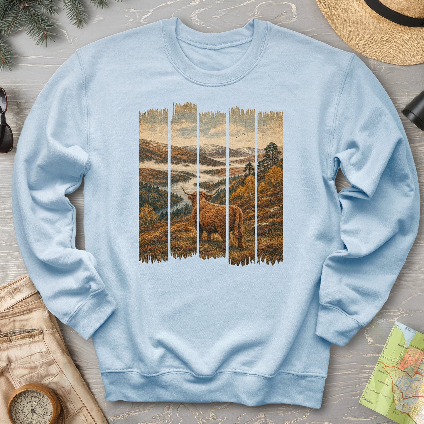 Scotland Coo Panels Sweatshirt