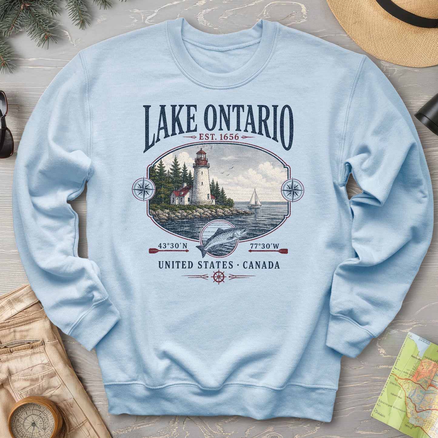 Lake Ontario Retro 90's Sweatshirt