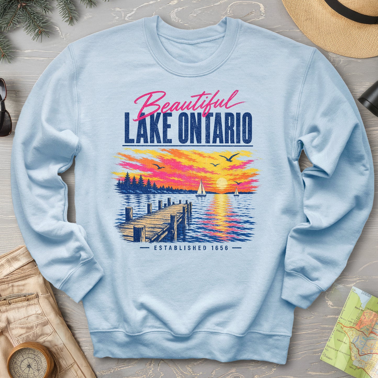 Lake Ontario Color Burst Sweatshirt