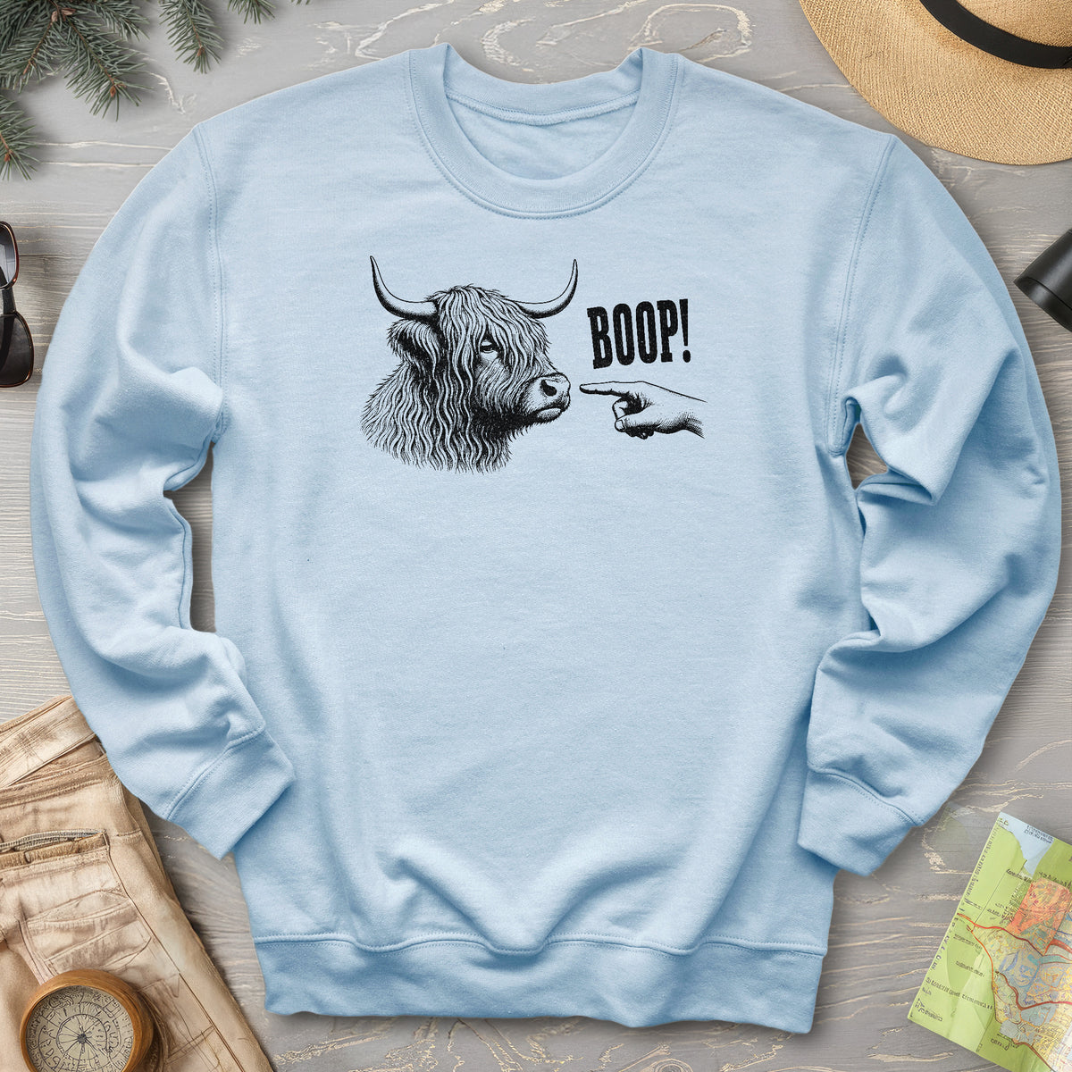 Boop Highland Coo Sweatshirt
