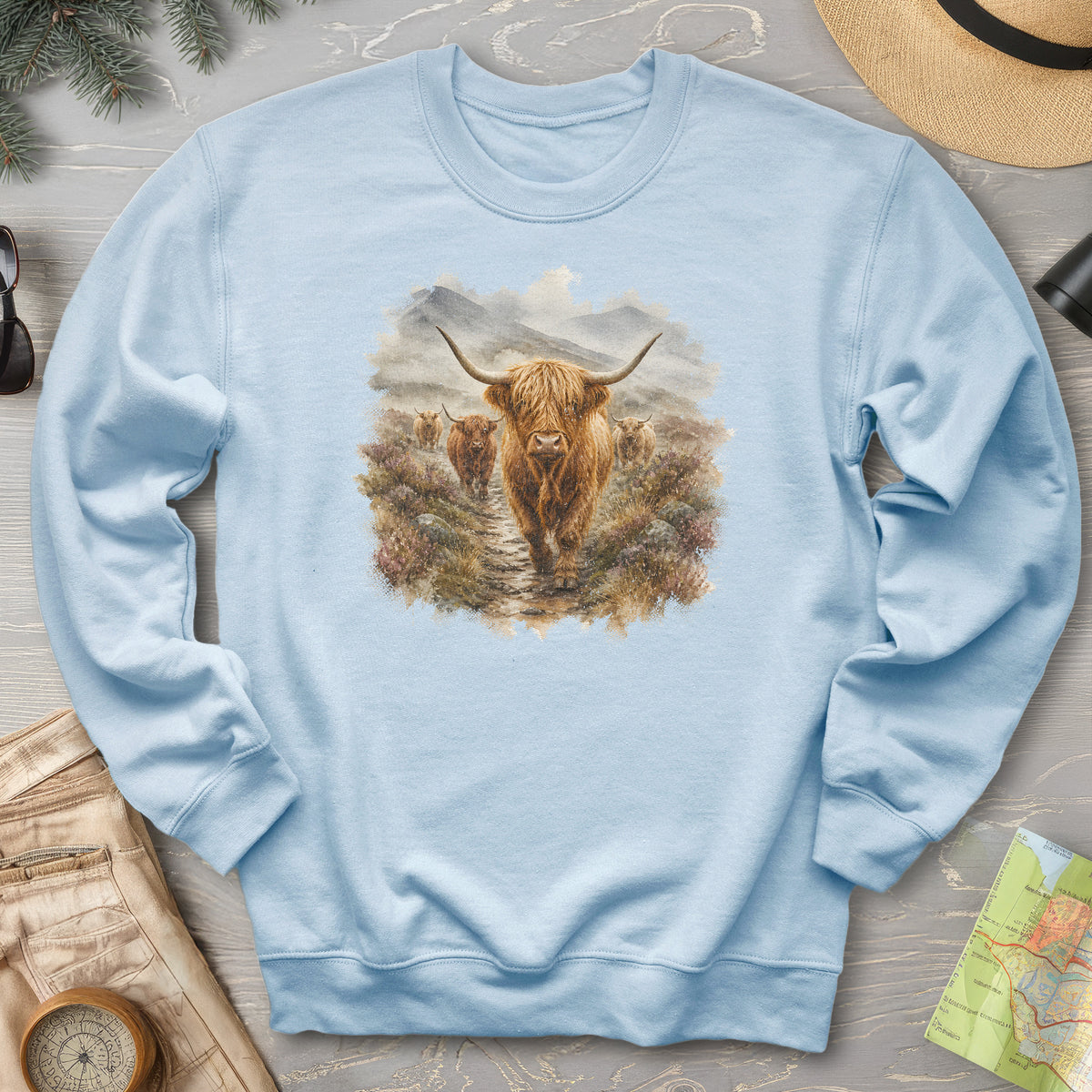 Watercolor Coos Sweatshirt