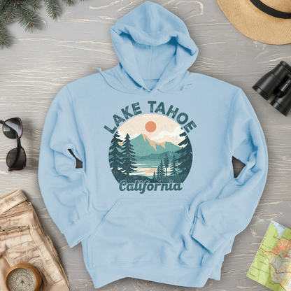 Lake Tahoe California Circle Hoodie