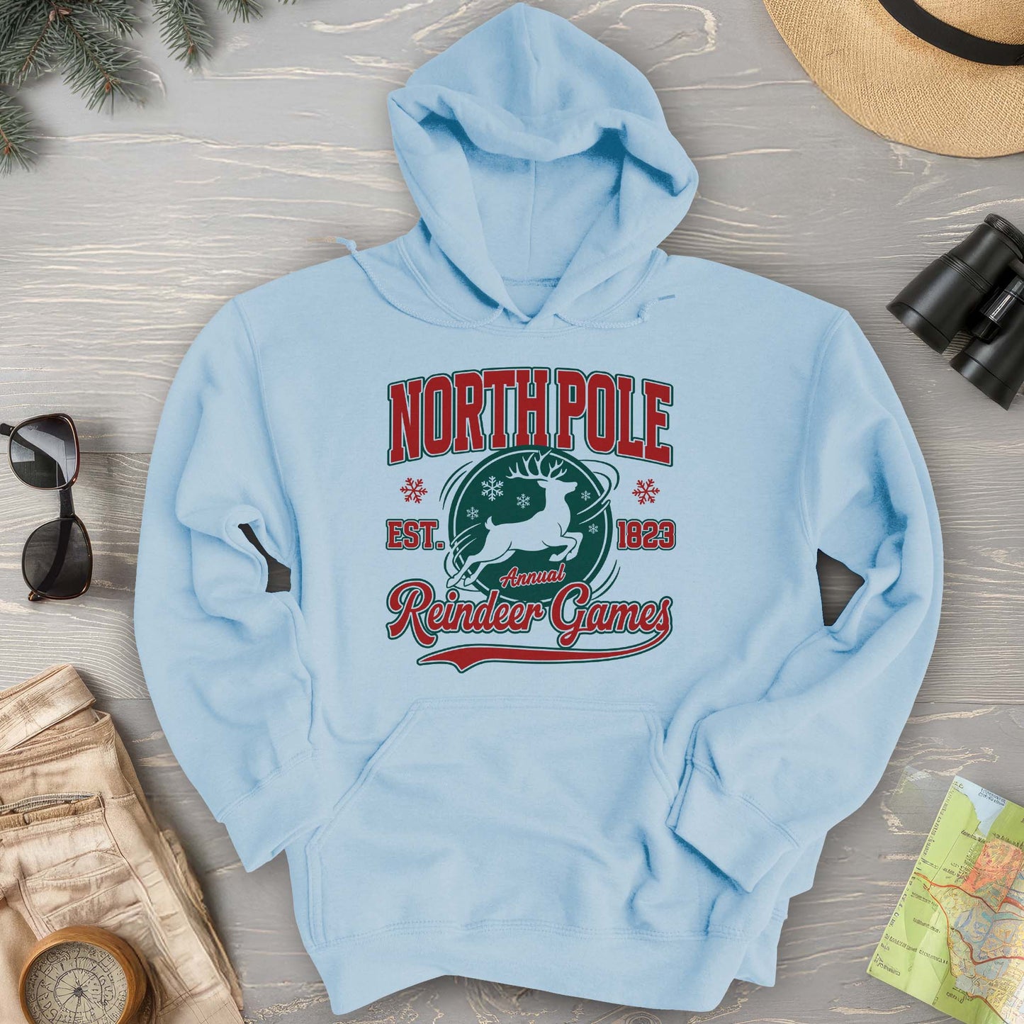 North Pole Annual Reindeer Games Hoodie
