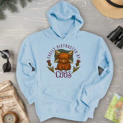 Easily Distracted By Coos Hoodie