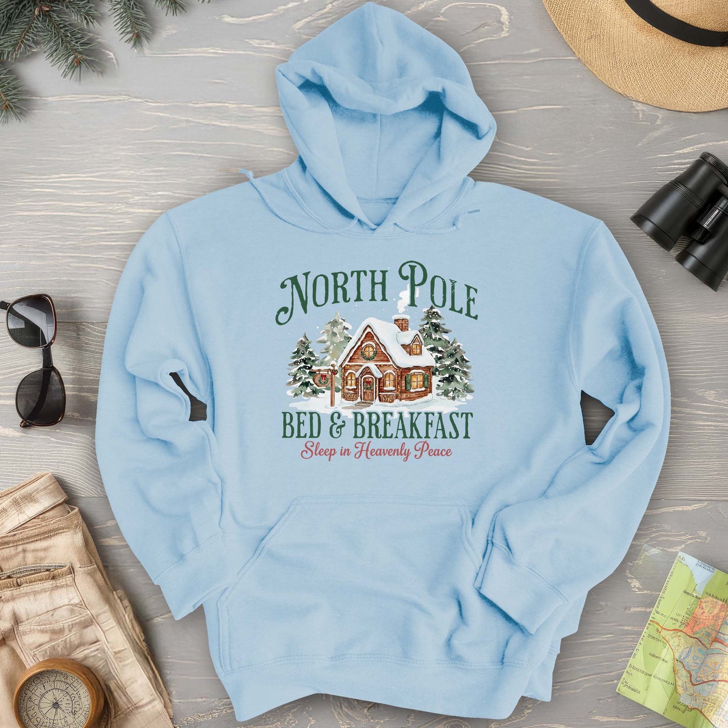 North Pole Bed and Breakfast "Heavenly Peace" Hoodie