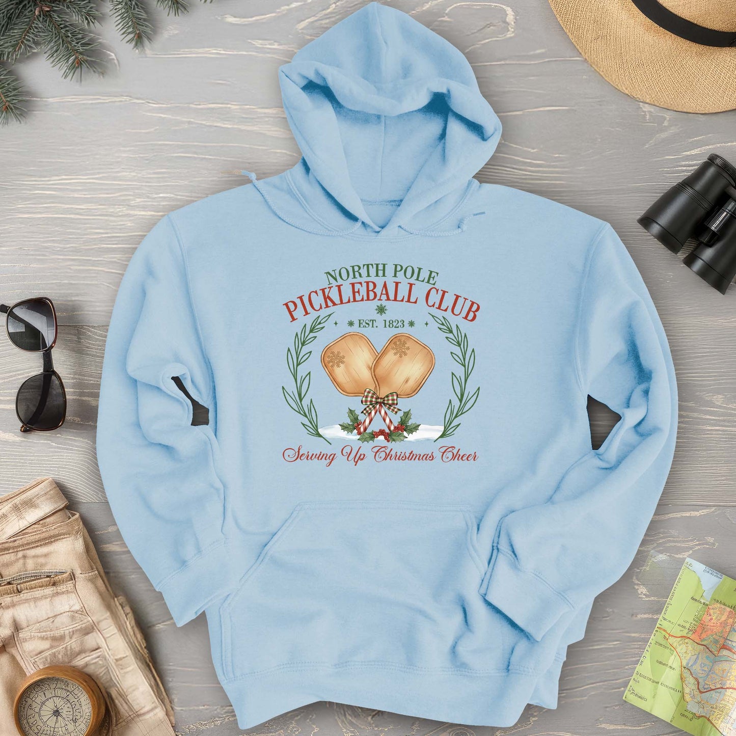 North Pole Pickleball Club Hoodie