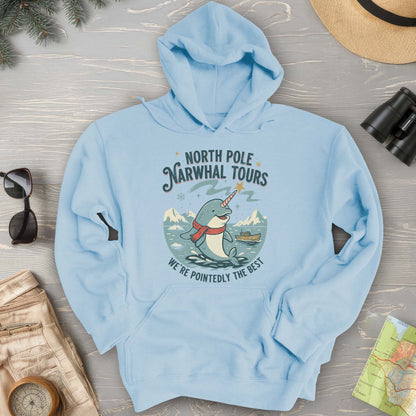 North Pole Narwhal Tours Hoodie