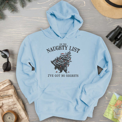 Naughty List Racoon Xmas Hoodie