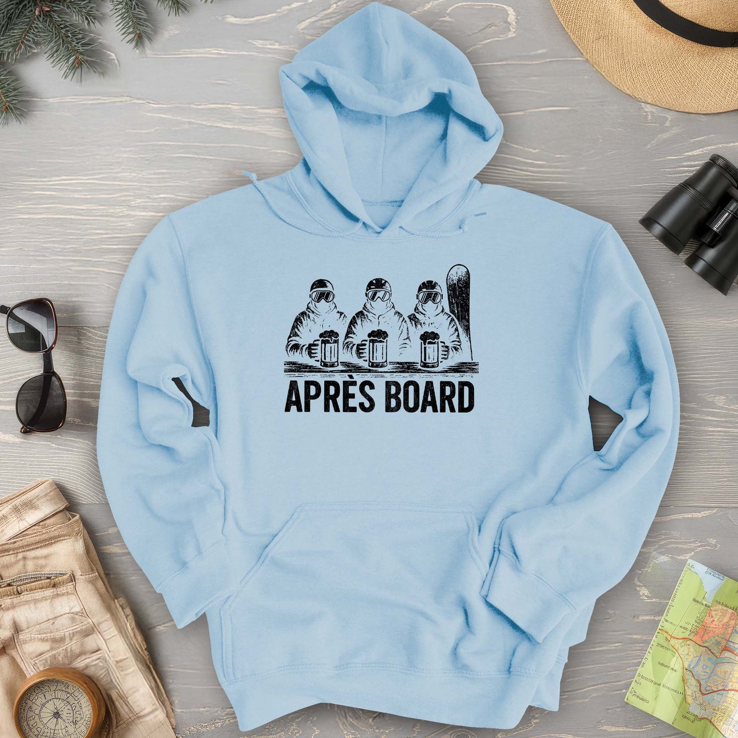 "Apres Board" Snowboard Hoodie