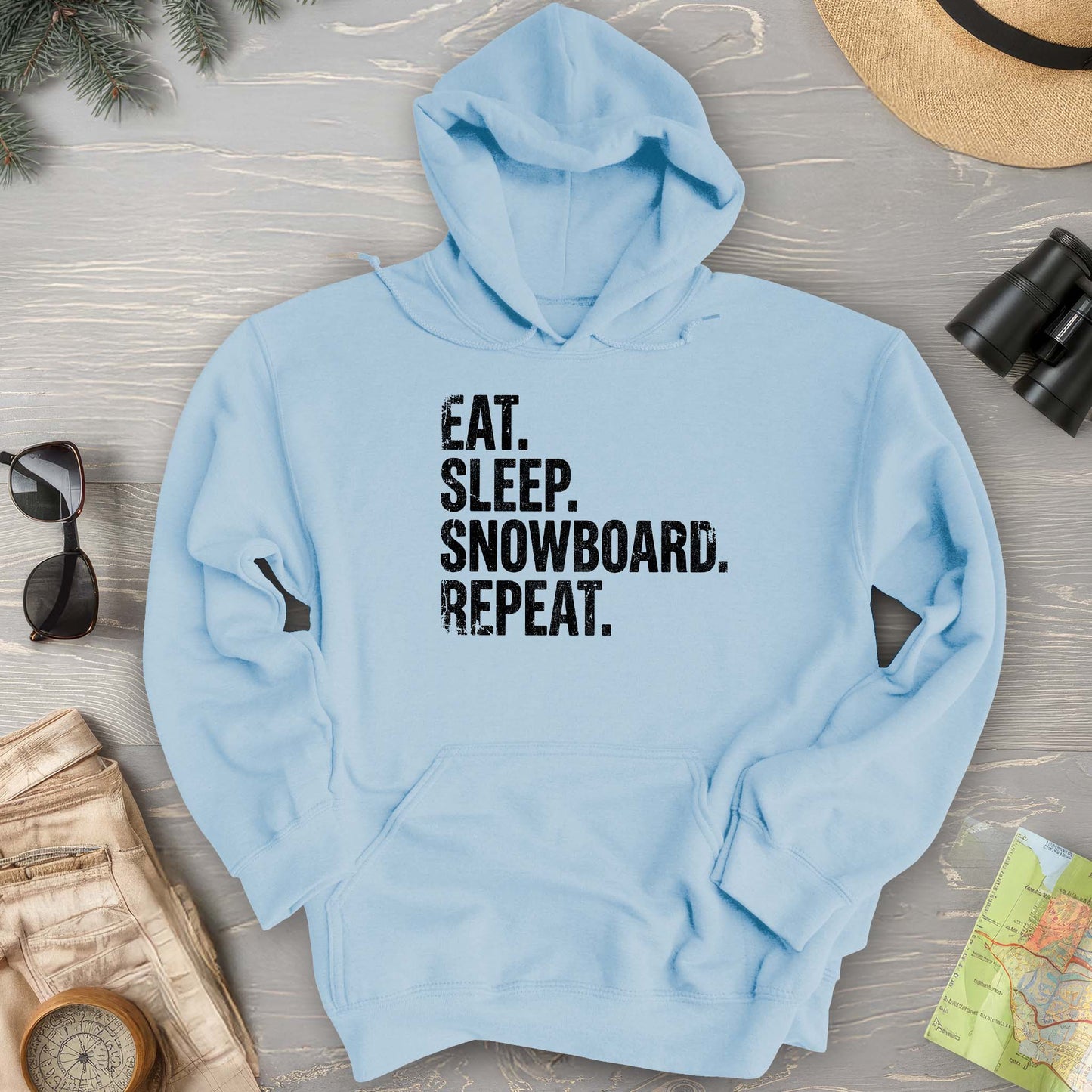 Eat Sleep Snowboard Hoodie