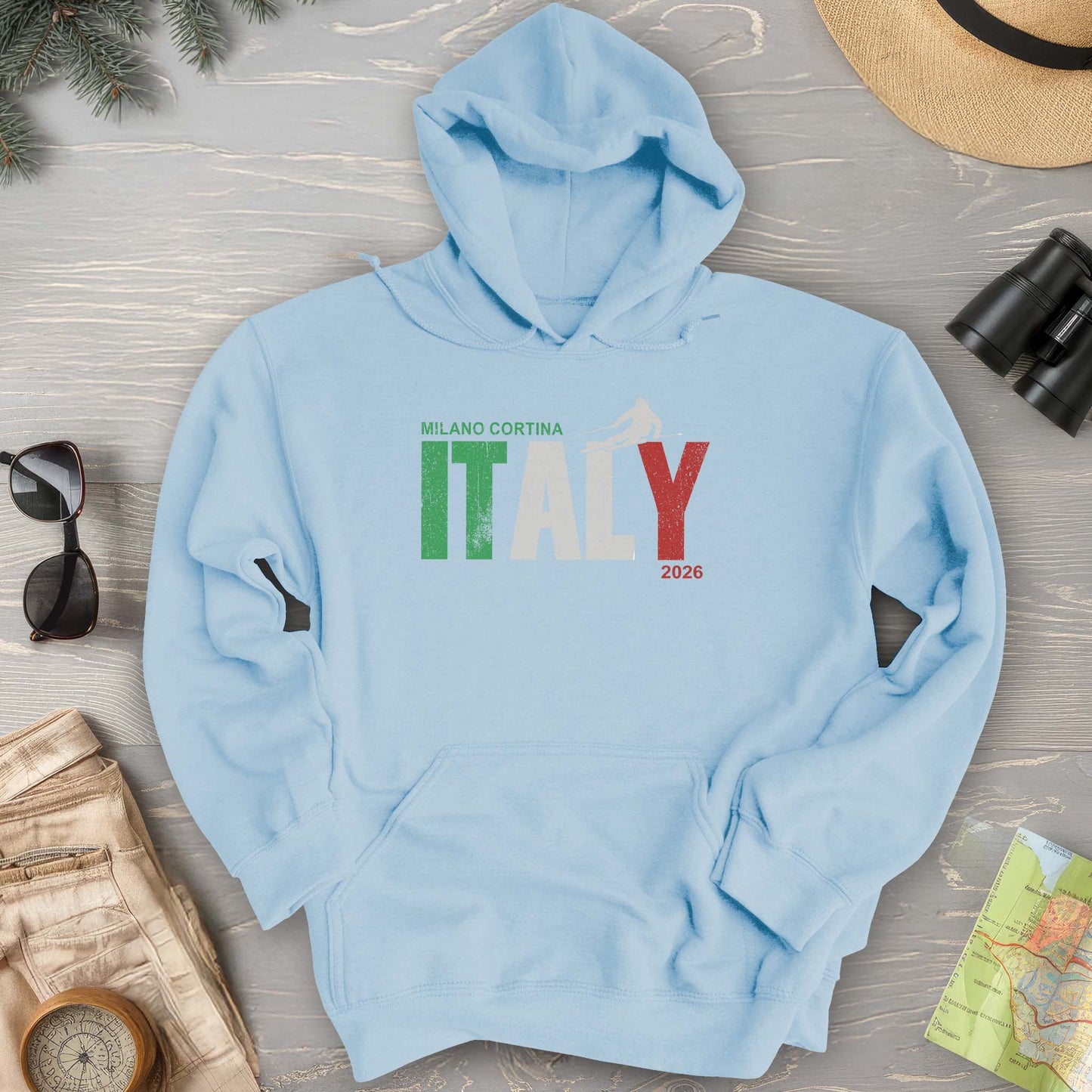 Milano Cortina Skier Hoodie