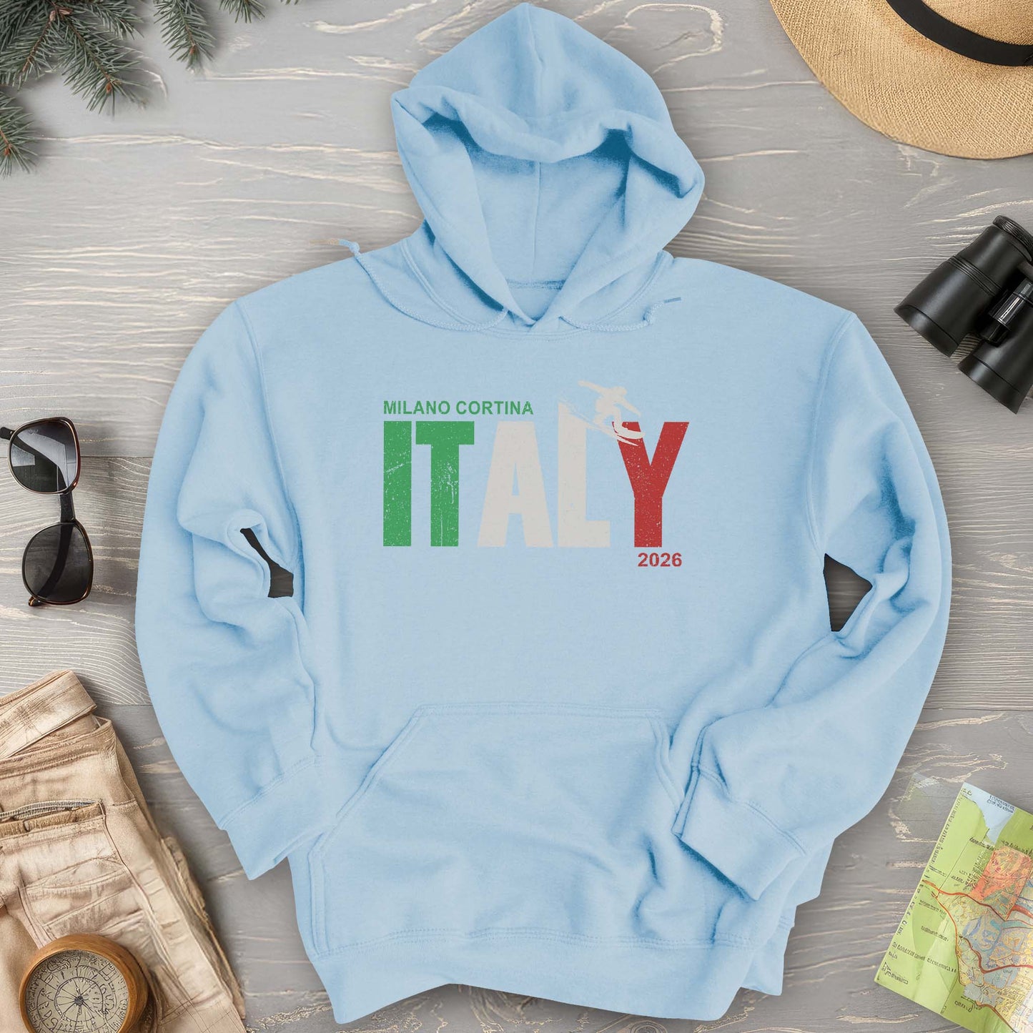 Milano Cortina Snowboarder Hoodie