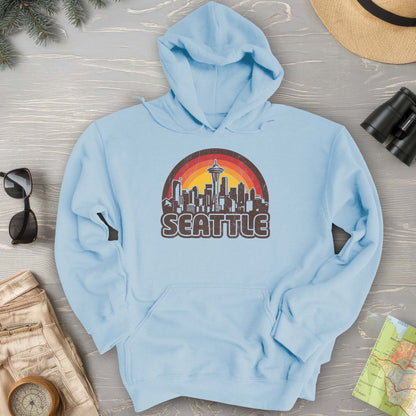 Seattle Retro Sunset Hoodie