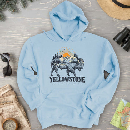 Yellowstone Buffalo Art Hoodie