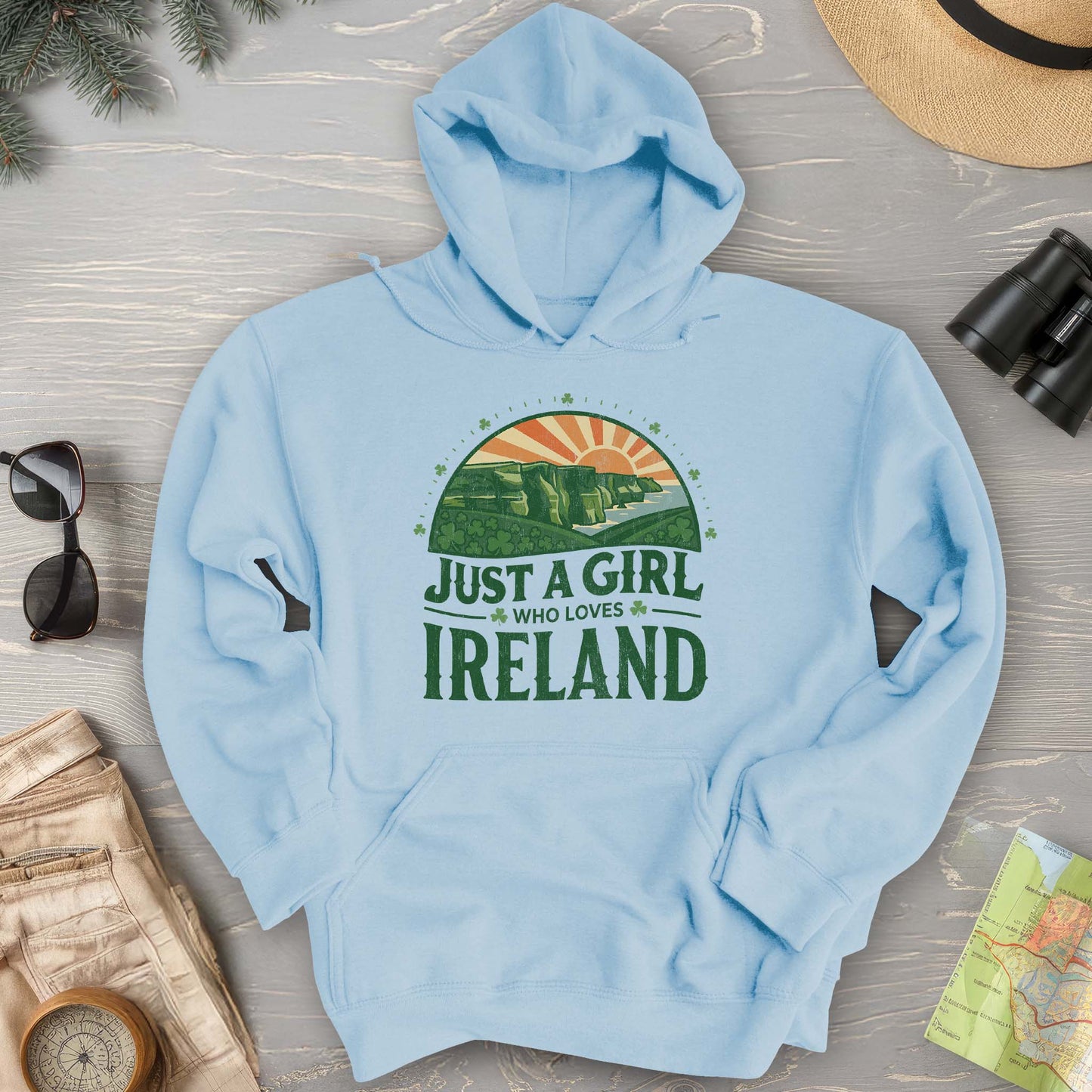 Just a Girl Who Loves Ireland Hoodie