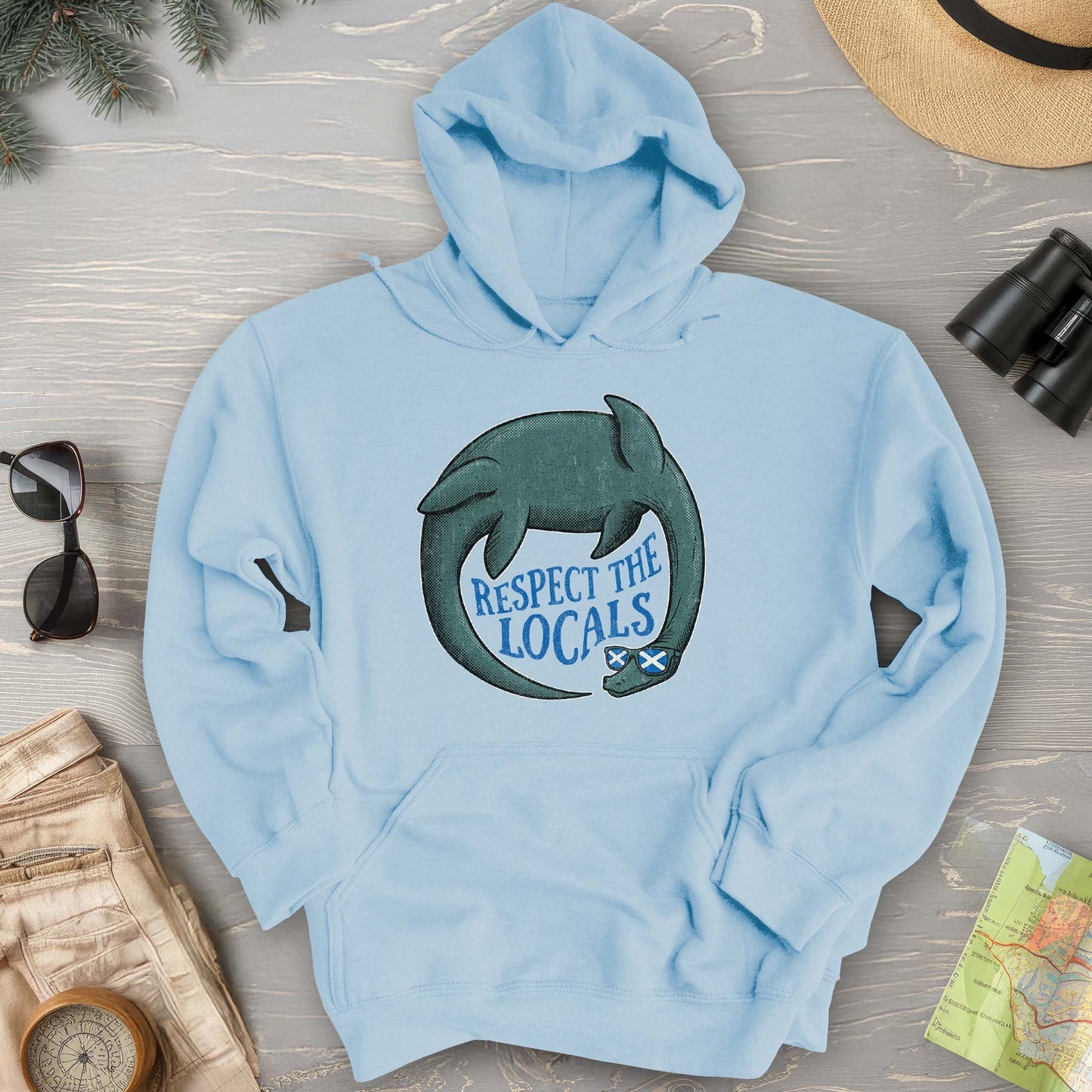 Loch Ness Respect The Locals Hoodie