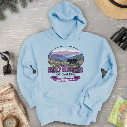 Smoky Mountains Retro Bear Hoodie