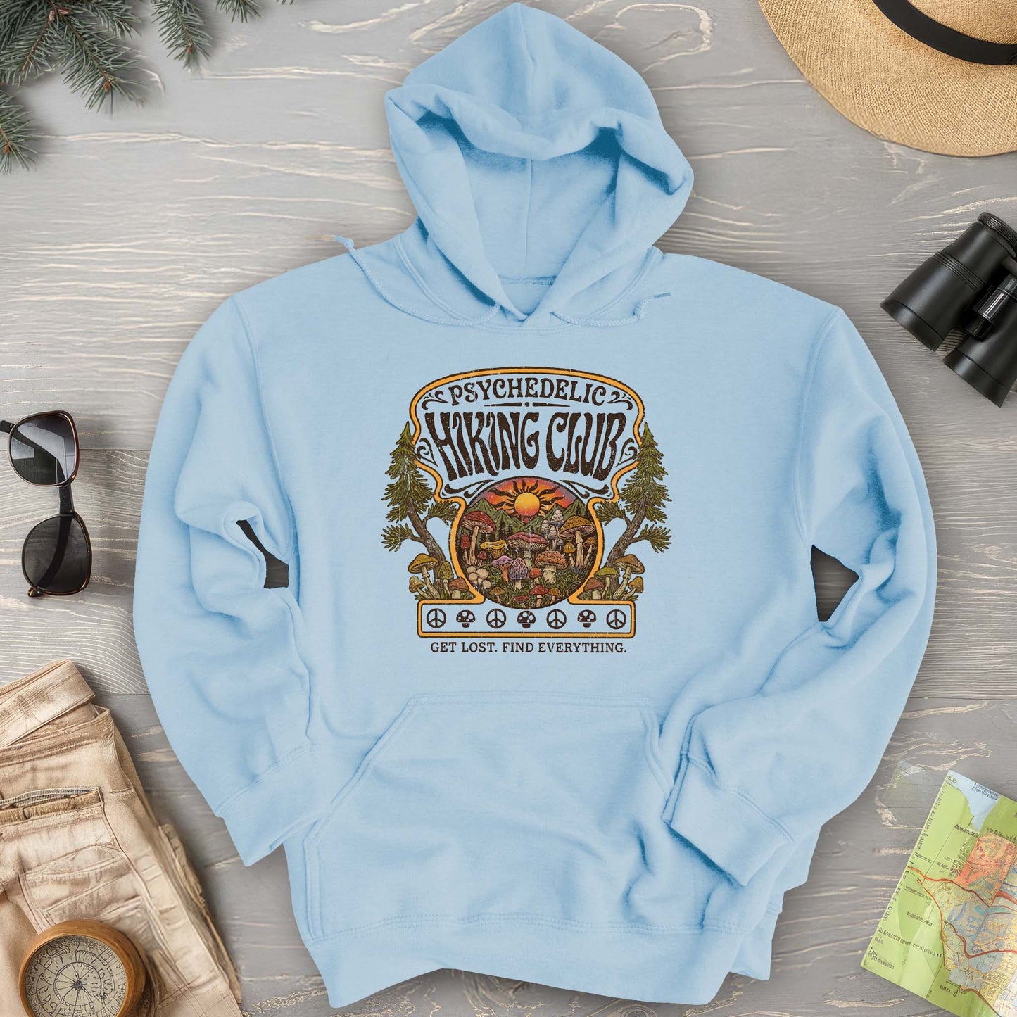 Pyschedelic Hiking Club V2 Hoodie