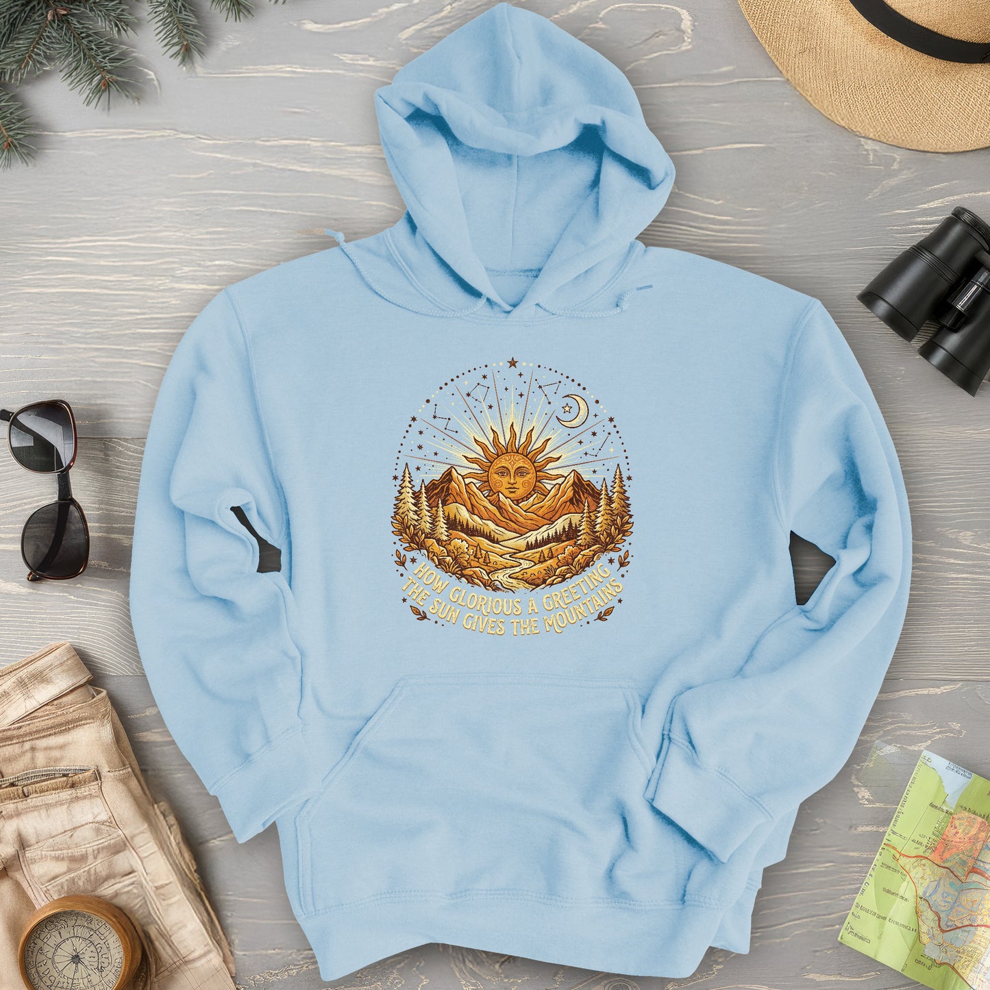 Glorious Greeting John Muir Hoodie