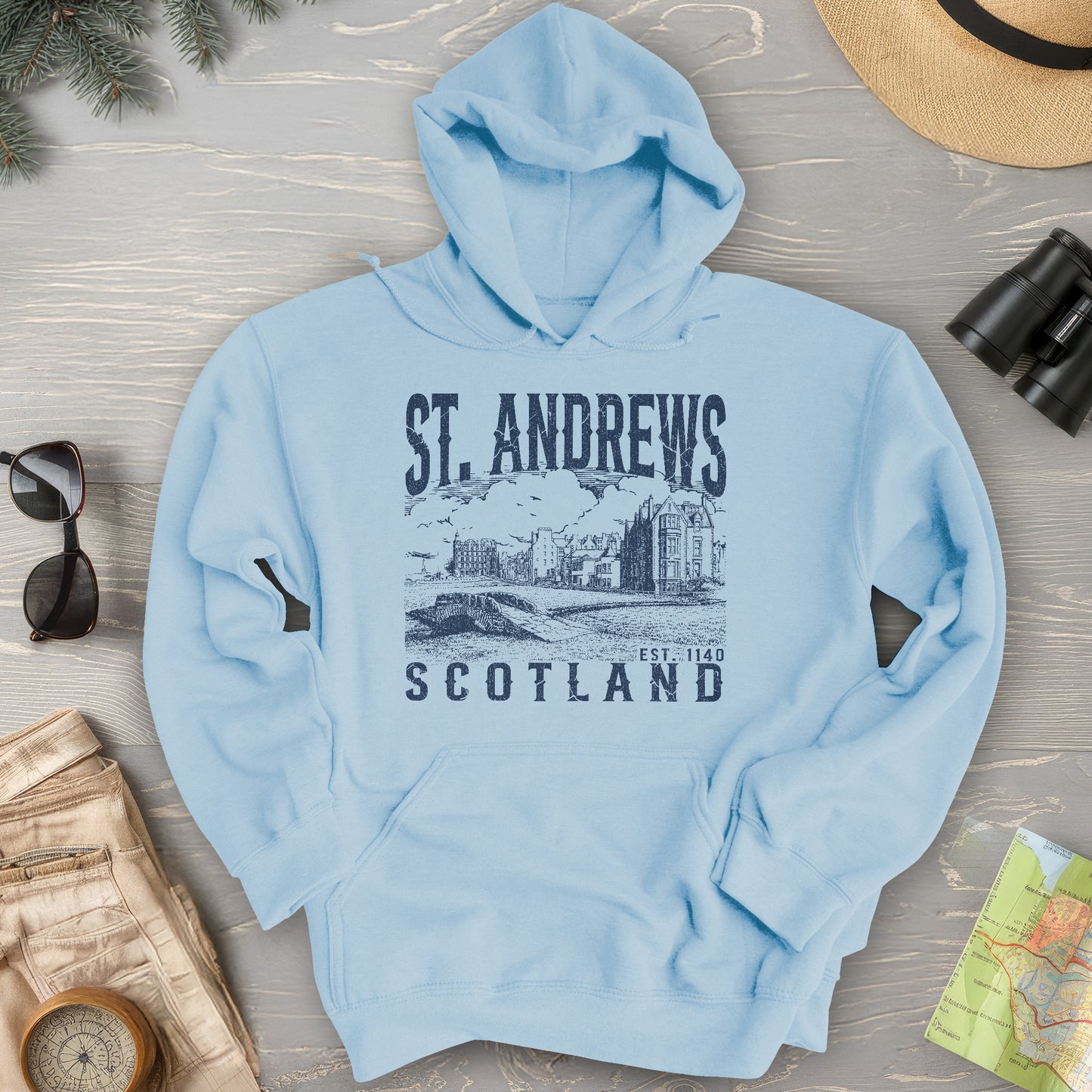 St. Andrews Scotland Sketch Hoodie