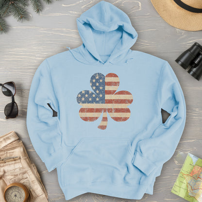 Vintage Flag Shamrock Hoodie