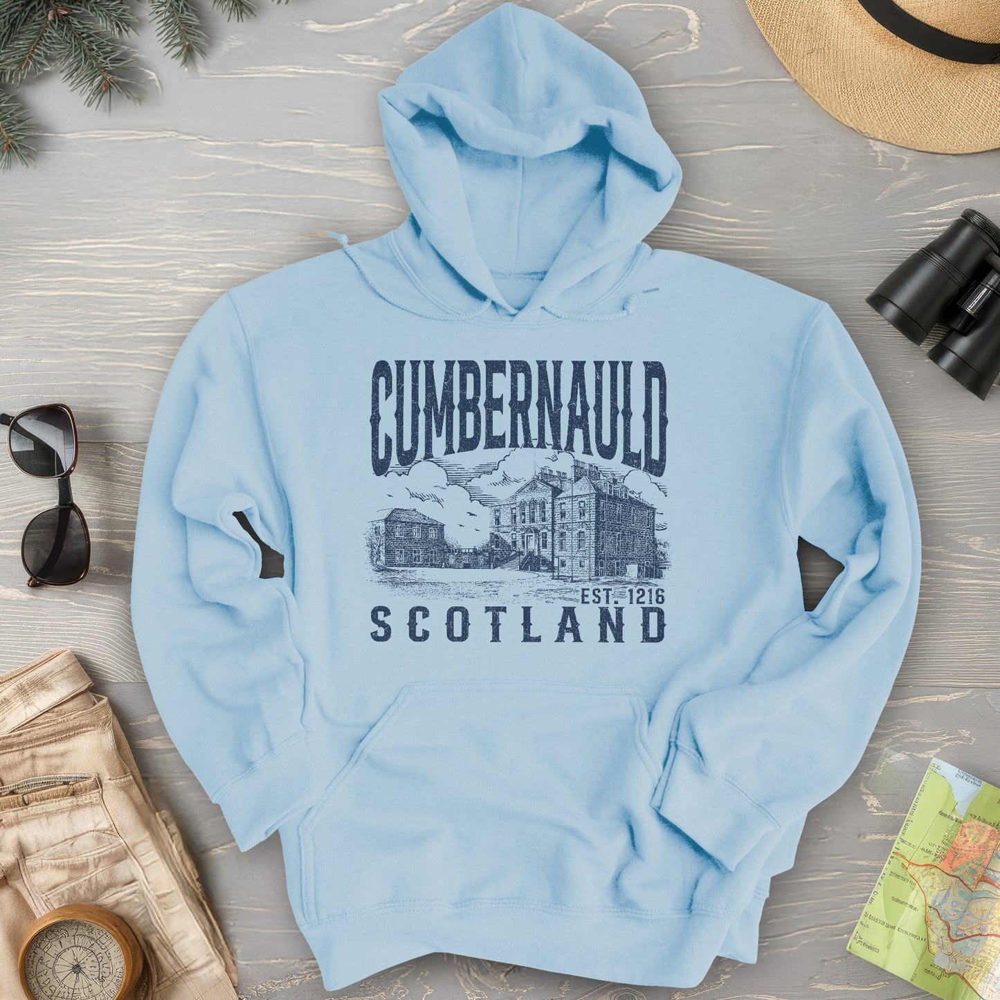 Cumbernauld Scotland Sketch Hoodie