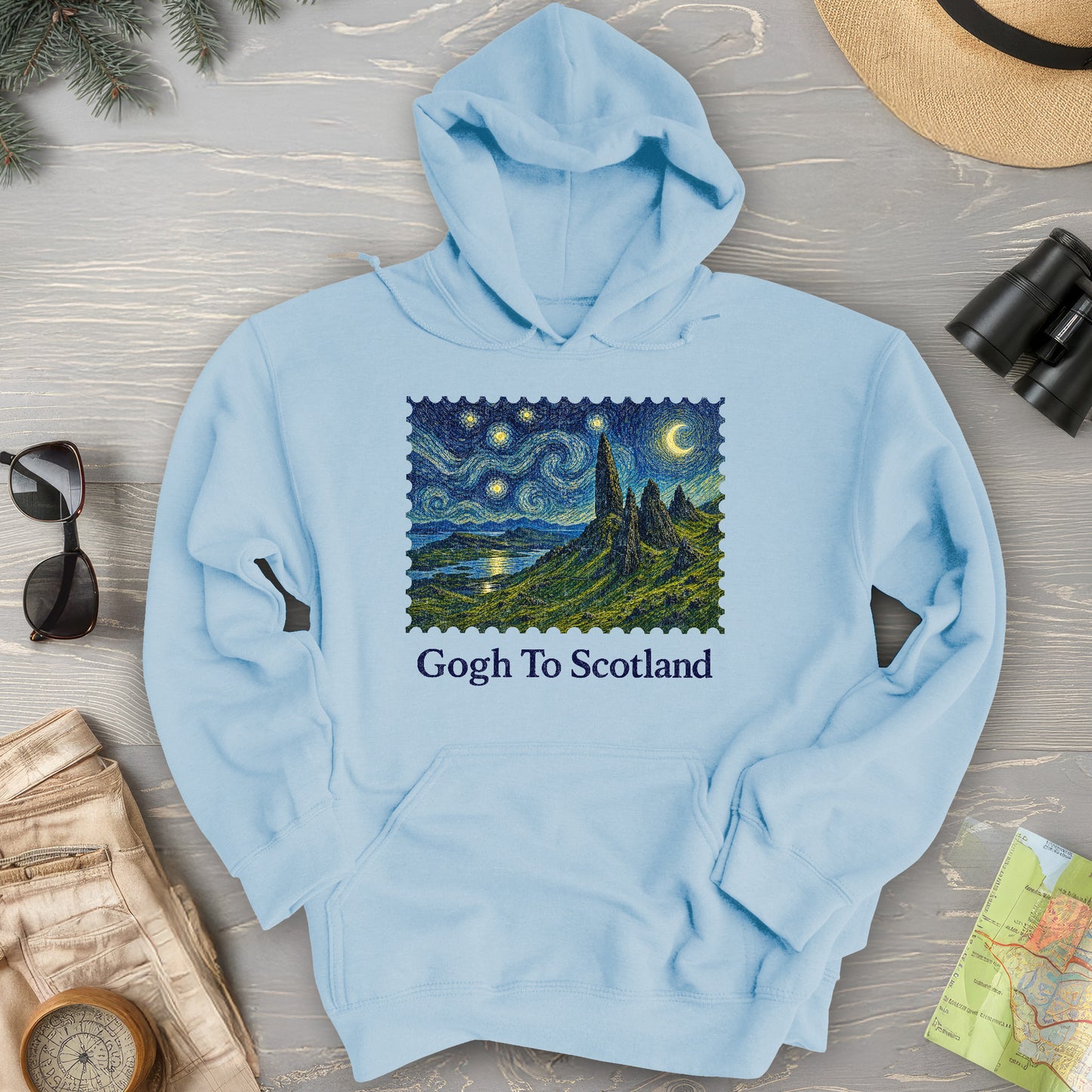 Gogh To Scotland Hoodie