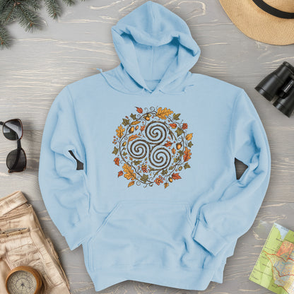 Celtic Autumn Spiral Hoodie
