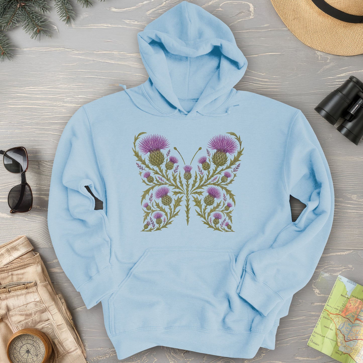 Thistle Butterfly 2 Hoodie