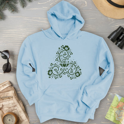 Triskele Shamrock Spiral Hoodie