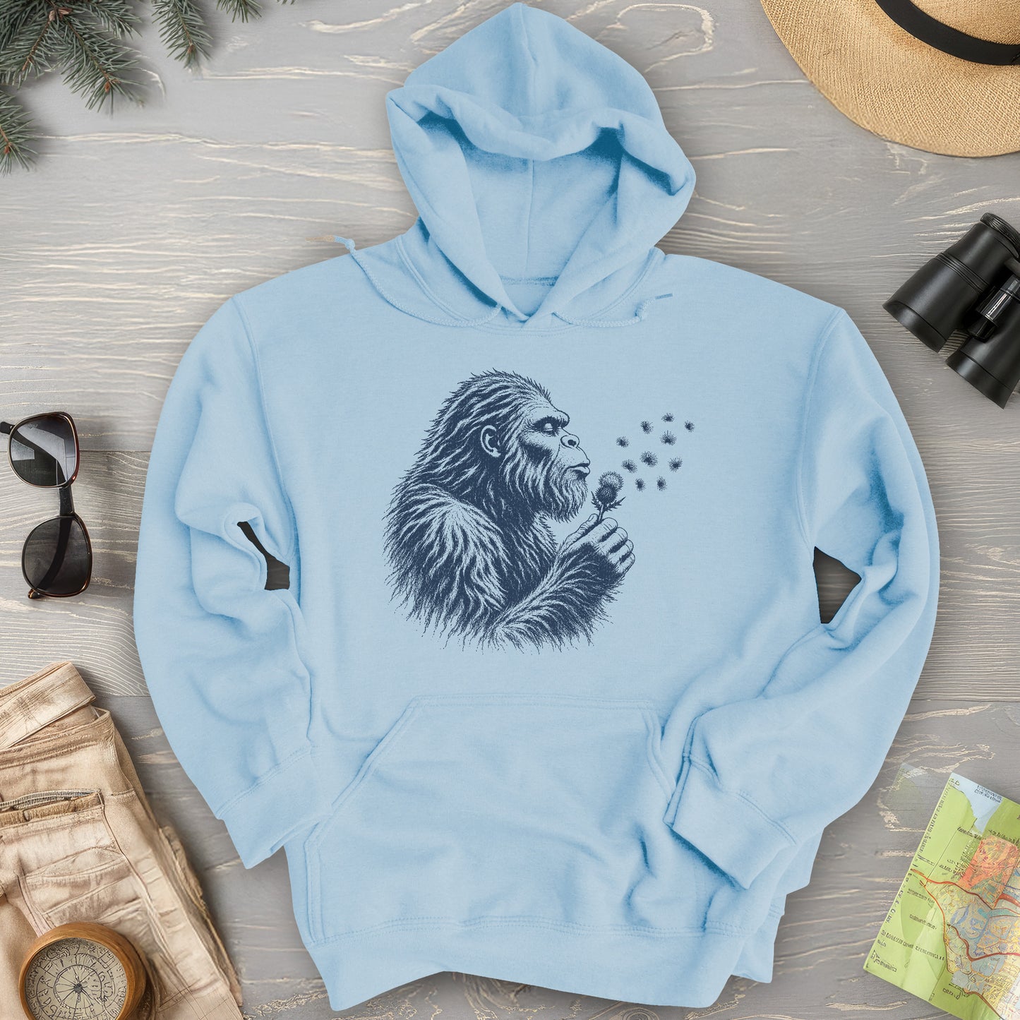 Bigfoot Blowing Thistle Hoodie