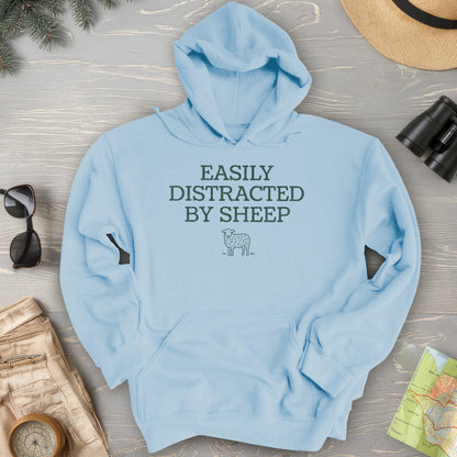Easily Distracted By Sheep Hoodie