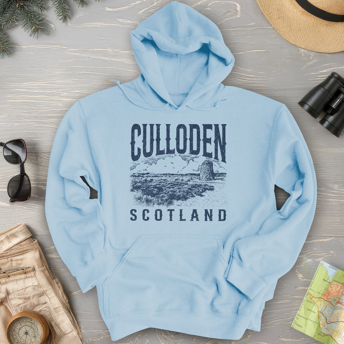 Culloden Scotland Sketch Hoodie