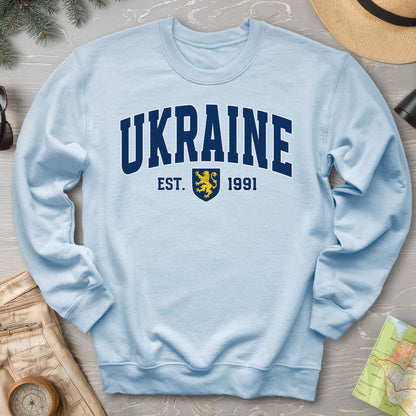 Ukraine Varsity Heraldry Crewneck Sweatshirt