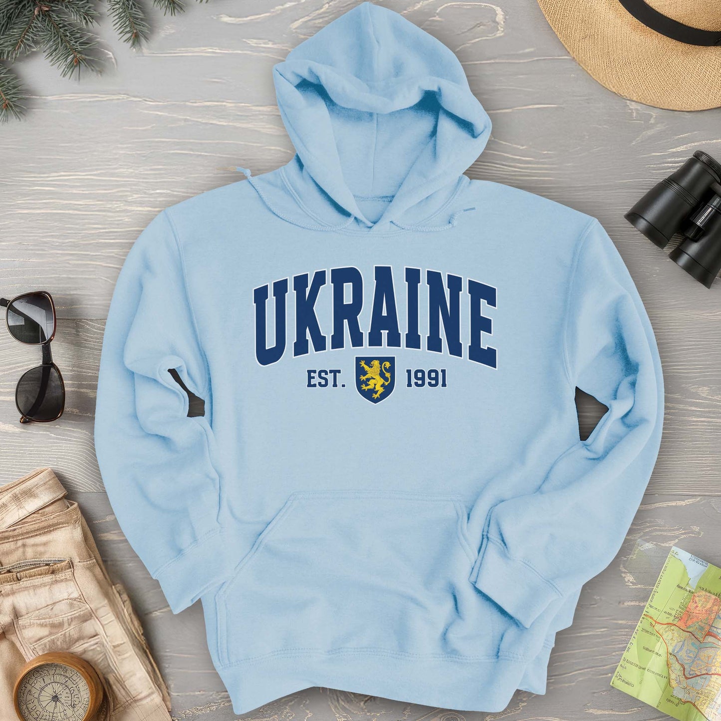 Ukraine Varsity Heraldry Hoodie